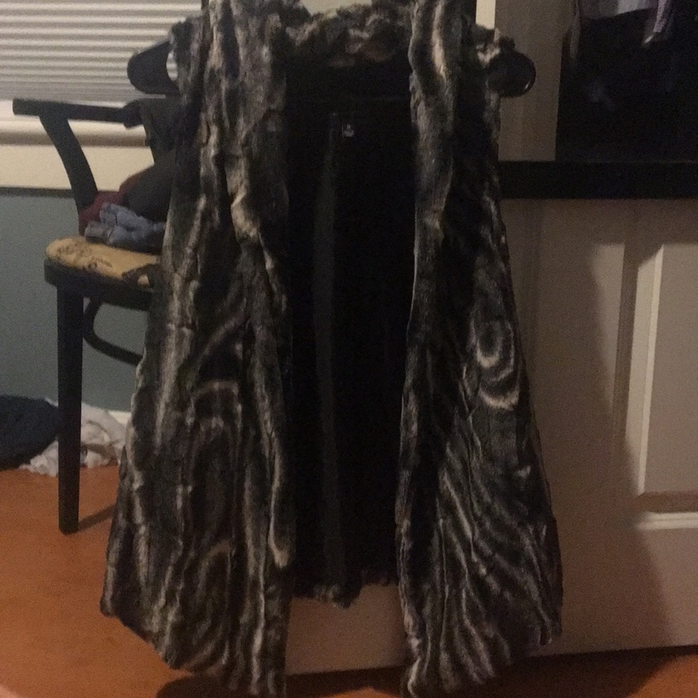 Faux fur vest